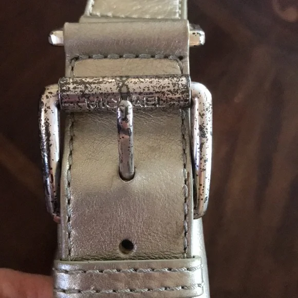 Vintage Michael Kors Gold Leather Purse Shoulder Bag - Picture 3 of 11